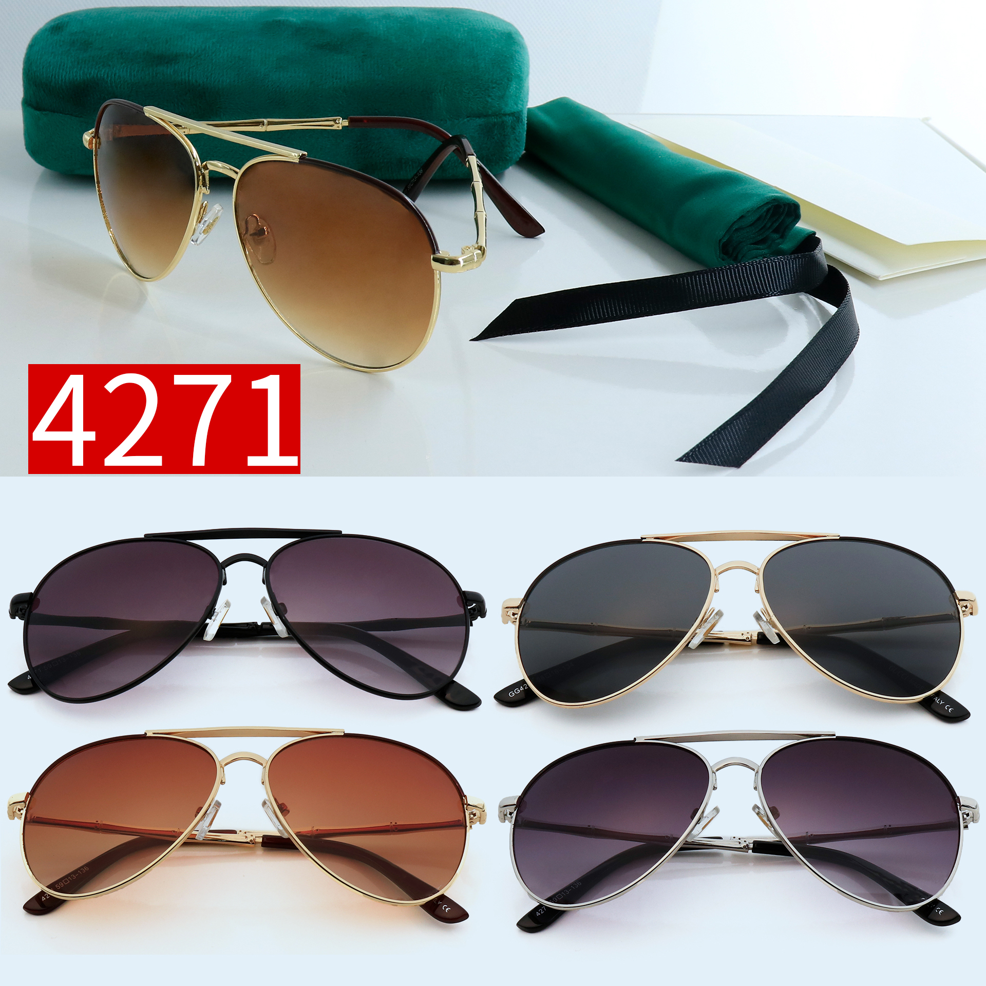 Men designer sunglasses mens sunglass for women eyeglass G luxury eyeglasses anti UV high quality Fashion classic style Pilot glasses drive, White;black
Men designer sunglasses mens sunglass for women eyeglass G luxury eyeglasses anti UV high quality Fashion classic style Pilot glasses drive, White;black