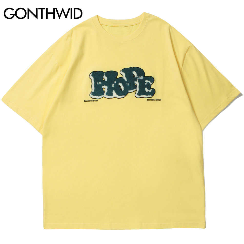 GONTHWID Tees Shirts Harajuku Embroidery Hope Patch Tshirts Streetwear Casual Short Sleeve Hip Hop Cotton Loose Tops 210629, Black
GONTHWID Tees Shirts Harajuku Embroidery Hope Patch Tshirts Streetwear Casual Short Sleeve Hip Hop Cotton Loose Tops 210629, Black