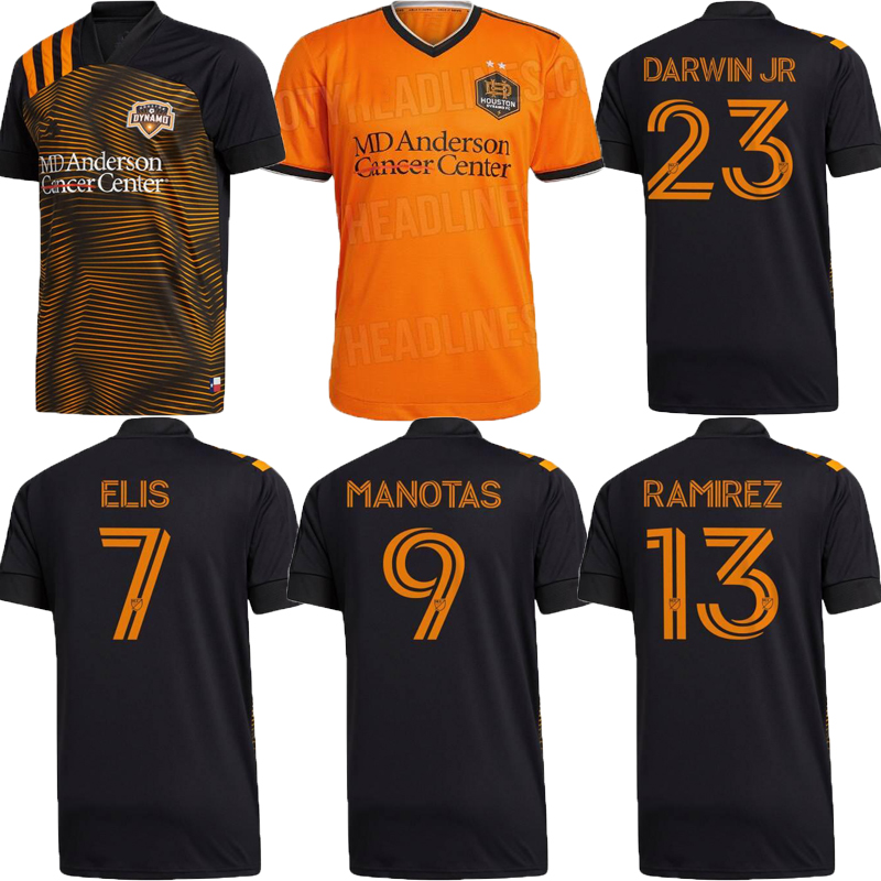 MLS 2021 2022 Houston Dynamo home Soccer Jersey 2021 2022 ELIS MANOTAS Uniform RAMIREZ DARWIN JR orange Football Shirts, Black;yellow
MLS 2021 2022 Houston Dynamo home Soccer Jersey 2021 2022 ELIS MANOTAS Uniform RAMIREZ DARWIN JR orange Football Shirts, Black;yellow