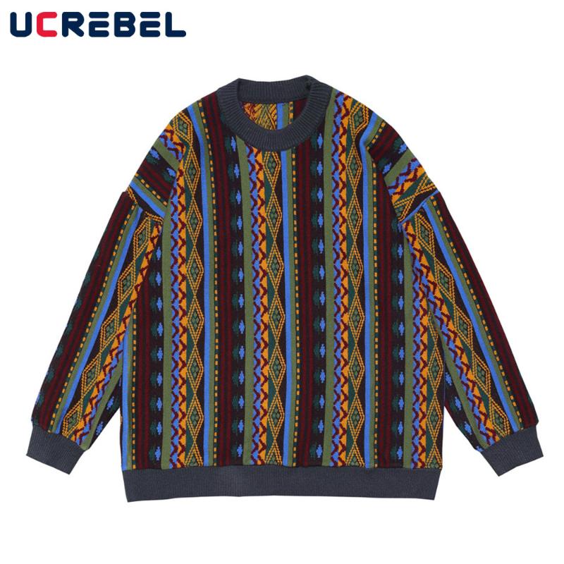 Men's Sweaters Jacquard Sweater Mens Autumn Casual Knitted Loose Crew Neck Long Sleeve Pullover Men, White;black
Men's Sweaters Jacquard Sweater Mens Autumn Casual Knitted Loose Crew Neck Long Sleeve Pullover Men, White;black