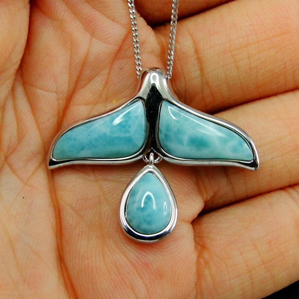 ing Real 925 Sterling Silver Natural Larimar Whale Tail Tear Drop Pendant Neckalce For Women Gift
ing Real 925 Sterling Silver Natural Larimar Whale Tail Tear Drop Pendant Neckalce For Women Gift