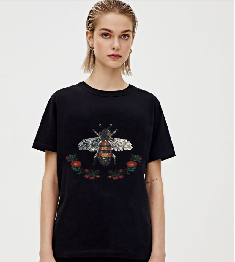 2021 New Women's Designer Hot Drill Cotton 100% Young Girls's Diamond Stone Short Sleeve Shirt Fashion Summer T-shirt O78m, As shown
2021 New Women's Designer Hot Drill Cotton 100% Young Girls's Diamond Stone Short Sleeve Shirt Fashion Summer T-shirt O78m, As shown