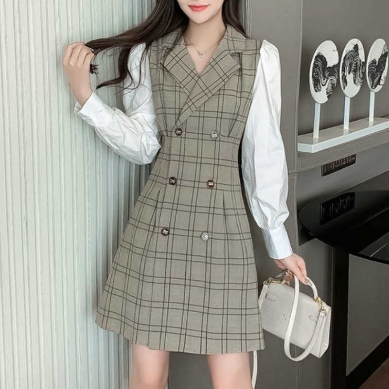 Blazer Plaid Dres Casual Long Sleeve Female Stitching Designer Spring Party Lady Korean 210604, Plaid blazer dress
Blazer Plaid Dres Casual Long Sleeve Female Stitching Designer Spring Party Lady Korean 210604, Plaid blazer dress