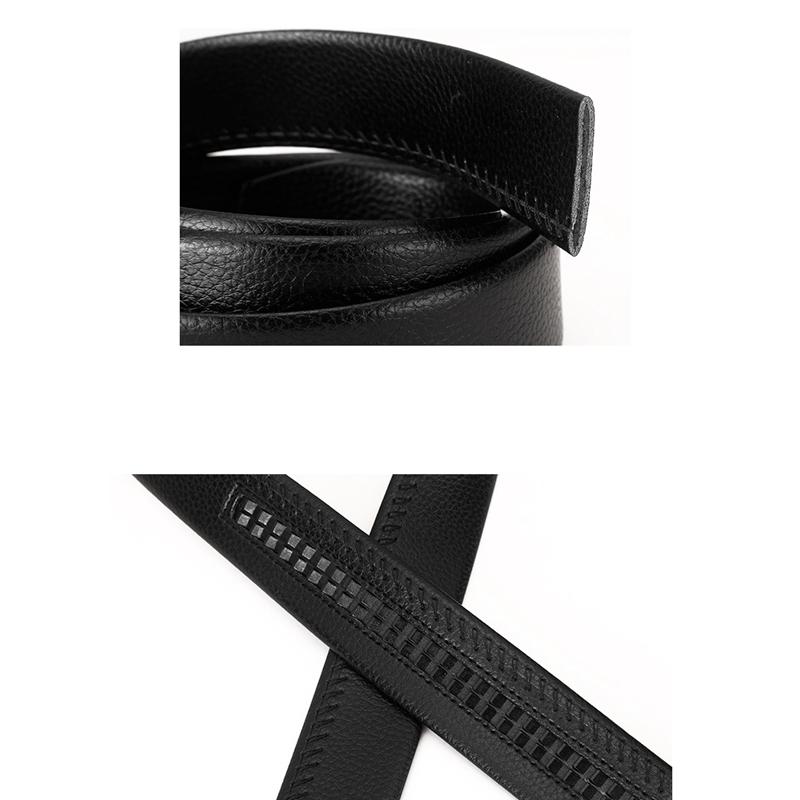 Belts Kf-Men Automatic Click Buckle Belt Business Work Waistband Men's Casual Slide Ratchet Dress