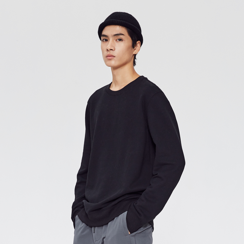Metersbonwe Autumn And Winter Multicolor comfort Sweatshirt men Plus Velvet Knit pullover Solid color Hoodies 201020