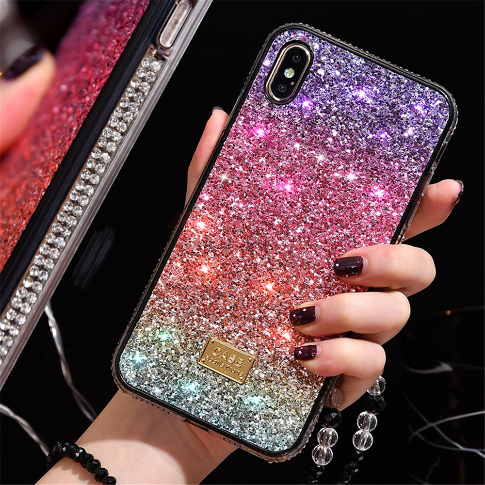 Gradient Glitter Premium Rhinestone Case Luxury Designer Women Defender Phone Case For iPhone 11 Pro Xr Xs Max 7 8 Plus
Gradient Glitter Premium Rhinestone Case Luxury Designer Women Defender Phone Case For iPhone 11 Pro Xr Xs Max 7 8 Plus