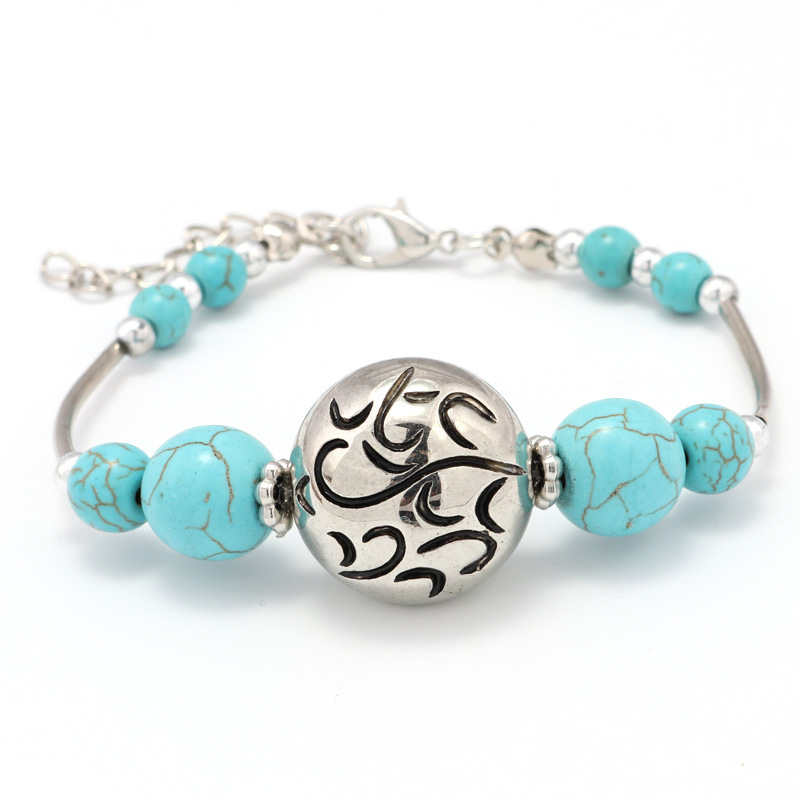 Carved beads Tibetan silver turquoise Charm Bracelets DYMTQB020 fashion gift national style women men's DIY bracelet
Carved beads Tibetan silver turquoise Charm Bracelets DYMTQB020 fashion gift national style women men's DIY bracelet