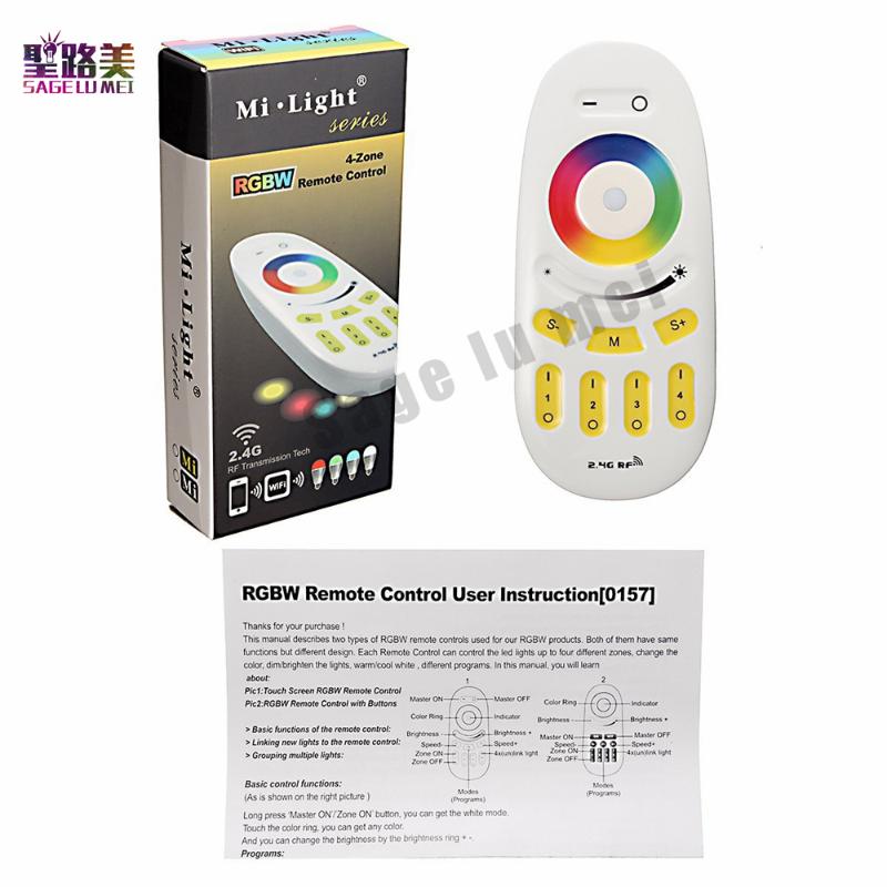 Mi.light 2.4G RGBW Remote Controller For Bulb&led Strip Lamp Wireless RF Touch Screen Use With Wifi Receiver RGB Controllers
Mi.light 2.4G RGBW Remote Controller For Bulb&led Strip Lamp Wireless RF Touch Screen Use With Wifi Receiver RGB Controllers