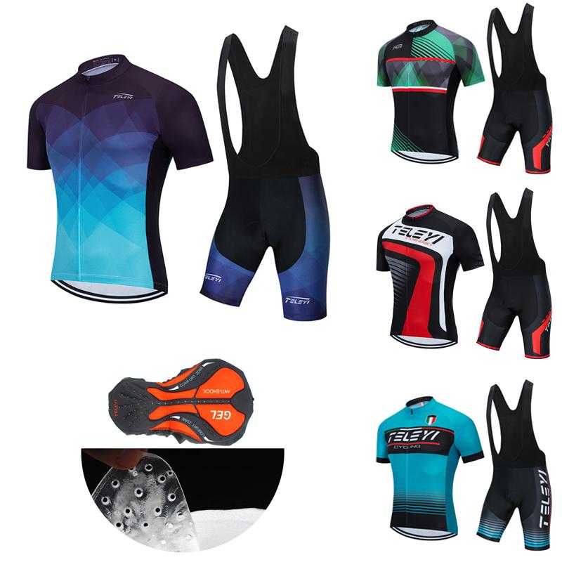 Racing Sets Cycling Jersey Set BIB Gel Shorts Men 2021 Summer Bicycle Clothes MTB Suit Male Bike Clothing Sport Dress Uniform, Black;blue
Racing Sets Cycling Jersey Set BIB Gel Shorts Men 2021 Summer Bicycle Clothes MTB Suit Male Bike Clothing Sport Dress Uniform, Black;blue