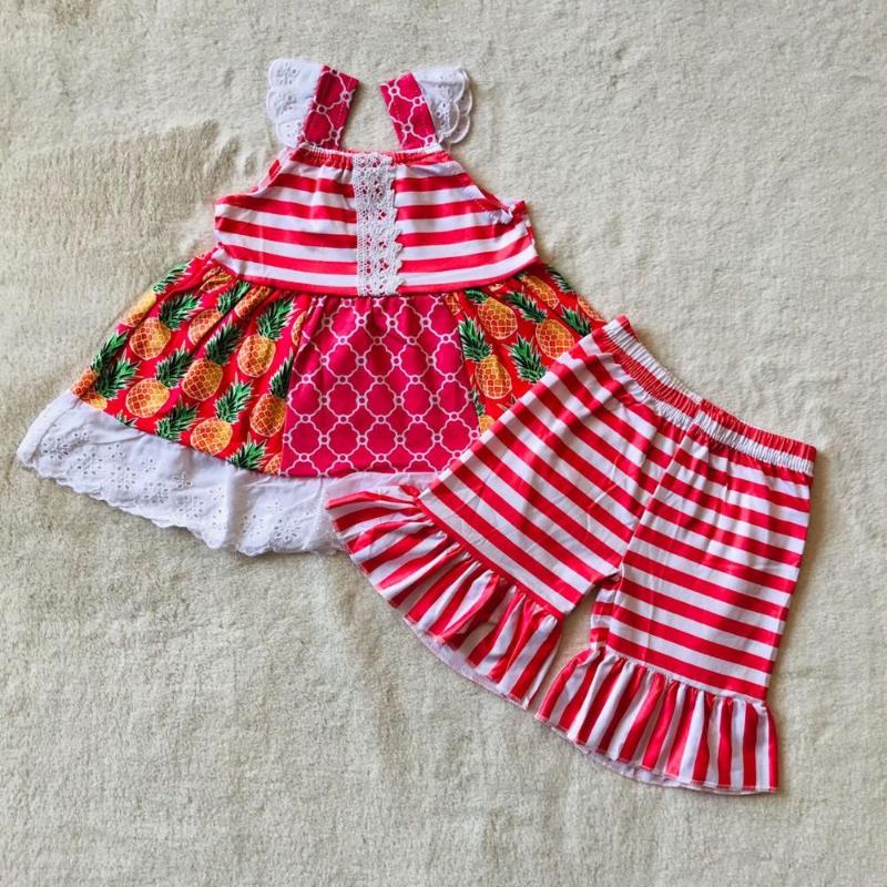 Baby Girl Clothes Pineapple Pink Shorts Sleeve Top+Stripe Shorts Pants 2 Pics Set
Baby Girl Clothes Pineapple Pink Shorts Sleeve Top+Stripe Shorts Pants 2 Pics Set