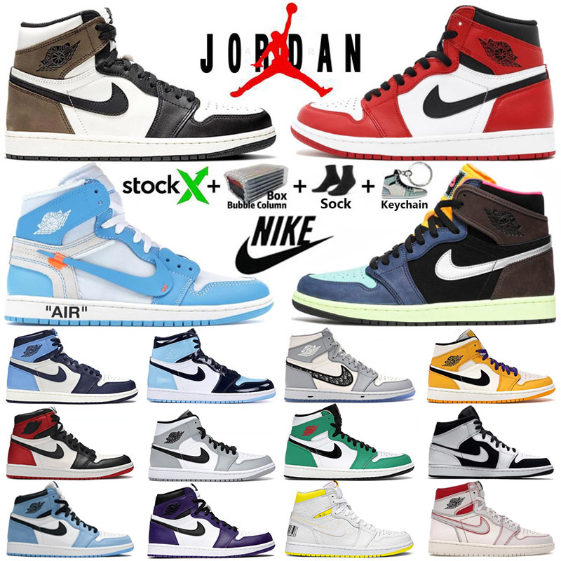 Nike Air Jordan 1 Mens Basketball Shoes Retro 1s High OG Jumpman White University Blue Chicago UNC Twist Dark Mocha Off Jorden Women Sneakers Trainers With Box Stock x, 21
Nike Air Jordan 1 Mens Basketball Shoes Retro 1s High OG Jumpman White University Blue Chicago UNC Twist Dark Mocha Off Jorden Women Sneakers Trainers With Box Stock x, 21