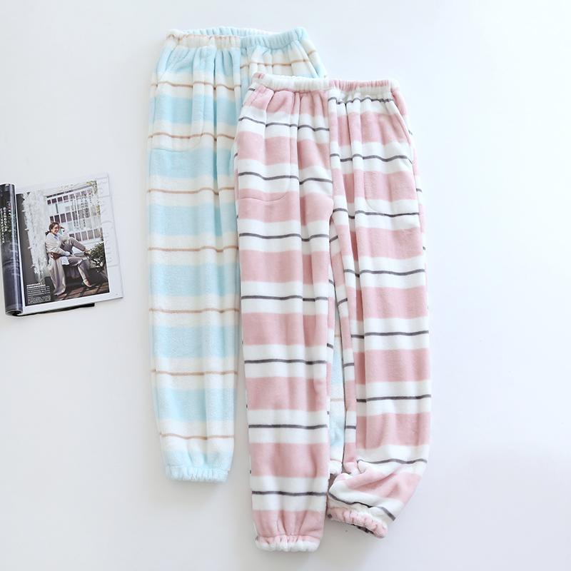 Women's Sleepwear Autumn And Winter Stripe Fannel Sleep Bottom Casual Loose Warm Home Pants Japanese Styles Pajamas For Women Thick Trousers, Black;red
Women's Sleepwear Autumn And Winter Stripe Fannel Sleep Bottom Casual Loose Warm Home Pants Japanese Styles Pajamas For Women Thick Trousers, Black;red