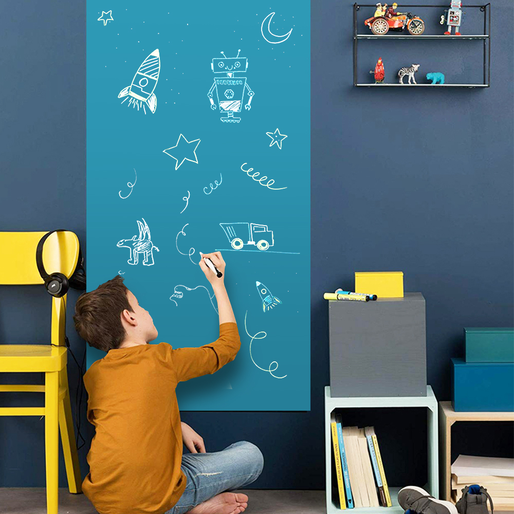 Hold magents Blackboard Magnetic ChalkBoard Erasable Kids Writing Graffiti Office Message Board Home Decorative Wall sticker 210312