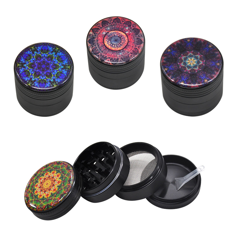 Smoking Herbal Grinder DIA 50mm Four-layers colorful flower of life grinders aluminum alloy tabacco tool
Smoking Herbal Grinder DIA 50mm Four-layers colorful flower of life grinders aluminum alloy tabacco tool