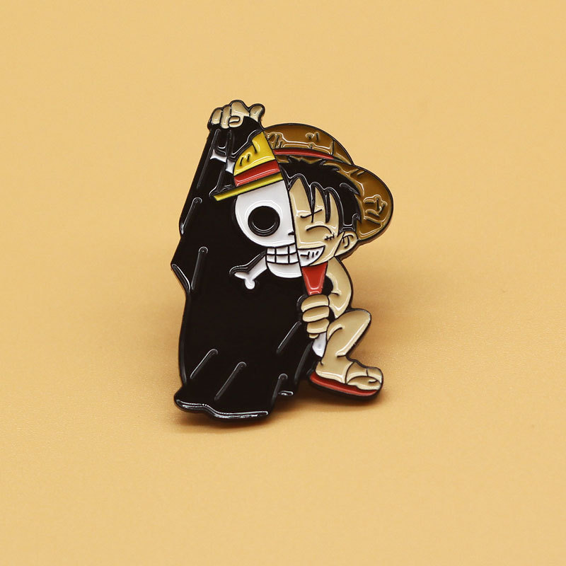 Anime One-Piece Monkey D Luffy Enamel pin Funny King Of Pirates Brooch Backpack Lapel Badge Fashion Jewelry Gift, As picture
Anime One-Piece Monkey D Luffy Enamel pin Funny King Of Pirates Brooch Backpack Lapel Badge Fashion Jewelry Gift, As picture