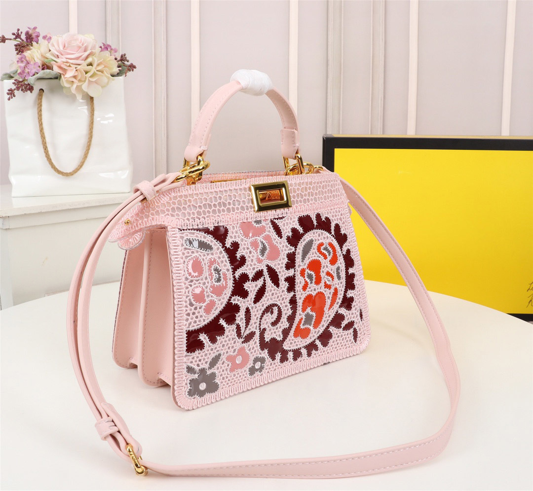 New shoulder bags Women handbag Crossbody bag brands designer handbags high quality flower printing bag purse size:23cm1, Pink
New shoulder bags Women handbag Crossbody bag brands designer handbags high quality flower printing bag purse size:23cm1, Pink
