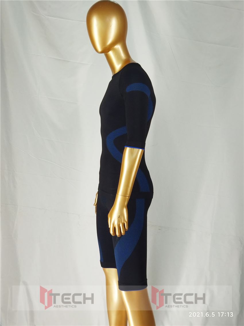 Miha Ems Electrostimulation Suit Fitness Training Machine Used for Gym Fitness Sports Yoga Club 47% Lyocell OEM 24% polypropylen