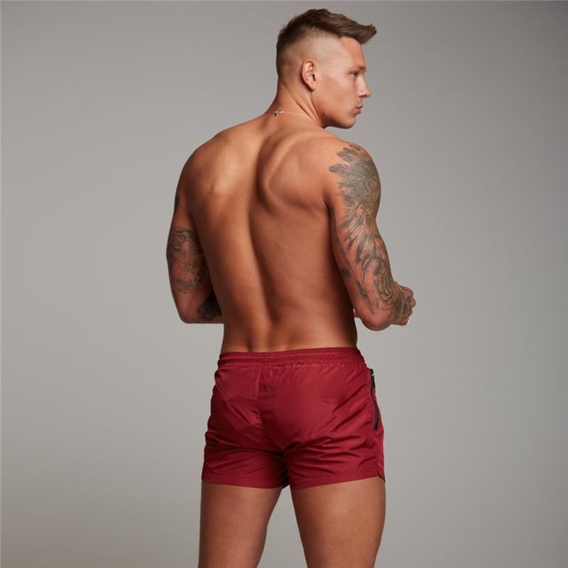 Summer Mens Fitness Bodybuilding Shorts Man Workout Gyms Shorts Solid Breathable Quick Dry Sportswear Jogger Beach Short Pants