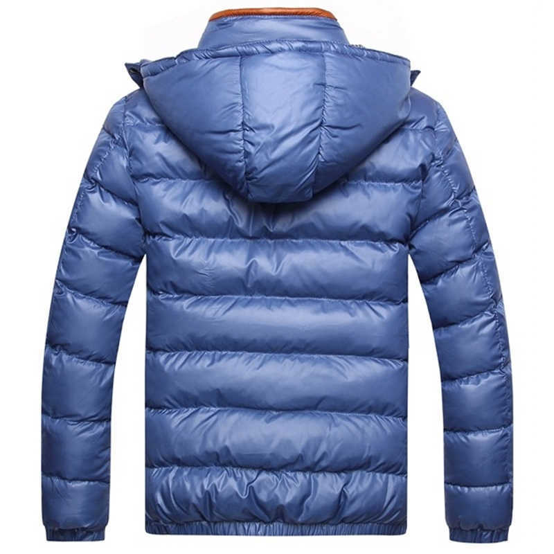 Parkas men drop Fashion Thick Warm Men Winter Jacket Coat Hooded Warm Mens Winter Coat Casual Slim Fit Male Overcoat 210818