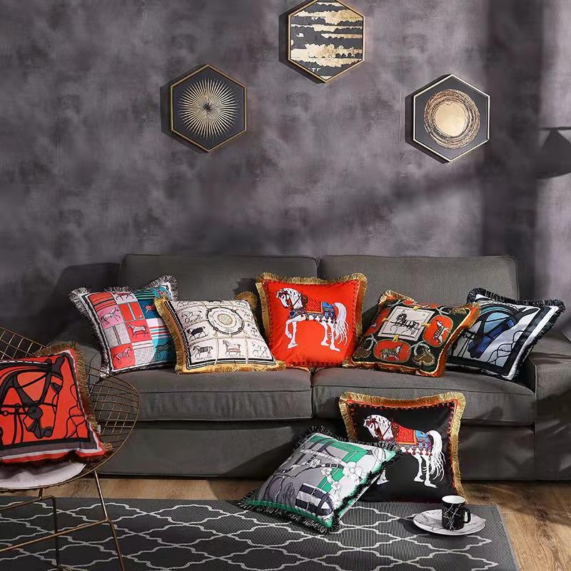 Cushion/Decorative Pillow Nordic Style Fashion Tassel Edge Double-sided Printing Sofa Cushion, Horse Pattern Home Decor Pillow,
Cushion/Decorative Pillow Nordic Style Fashion Tassel Edge Double-sided Printing Sofa Cushion, Horse Pattern Home Decor Pillow,