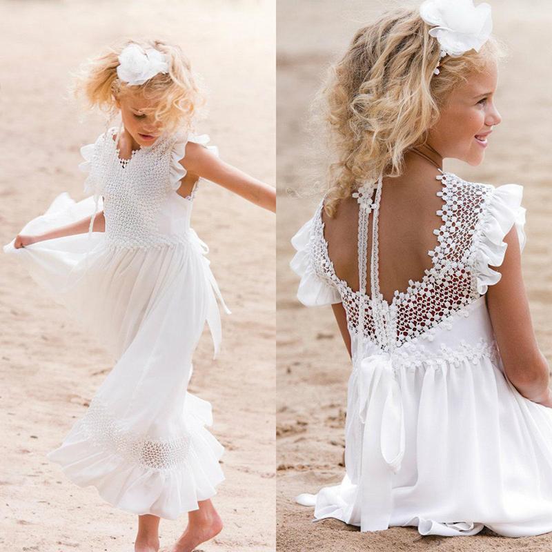 Girl's Dresses Bohemian Flower Girl For Wedding V Neck Lace A Line Chic Little Girls Kids Pageant Gowns, Red;yellow
Girl's Dresses Bohemian Flower Girl For Wedding V Neck Lace A Line Chic Little Girls Kids Pageant Gowns, Red;yellow