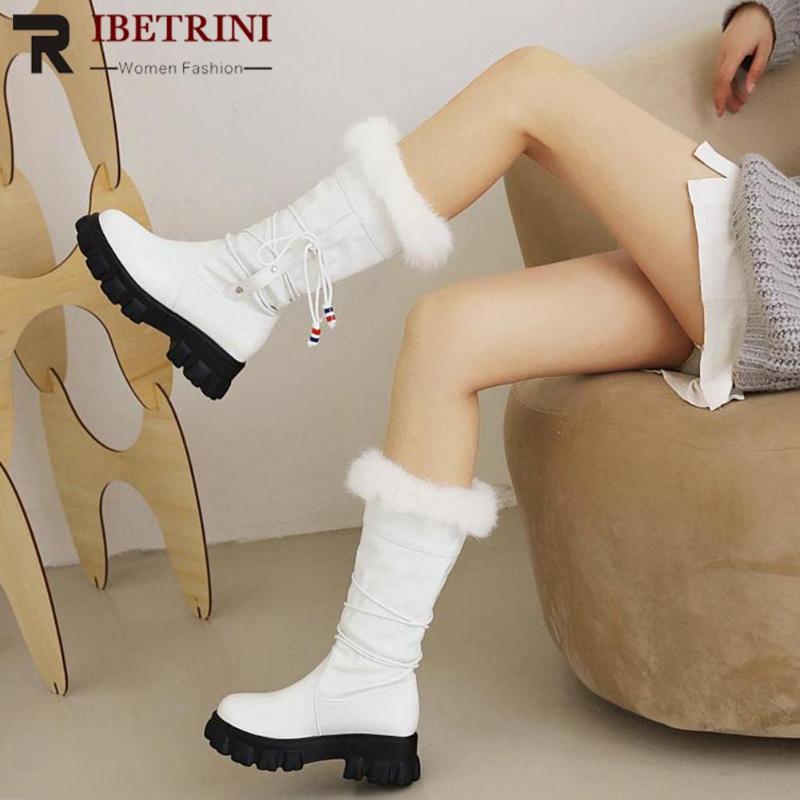 Boots Female Snow Comfy Warm Plush Fur Winter Fashion Brand Chunky Heel Cross Tied Shoes Woman 2021 Med Calf, Black
Boots Female Snow Comfy Warm Plush Fur Winter Fashion Brand Chunky Heel Cross Tied Shoes Woman 2021 Med Calf, Black
