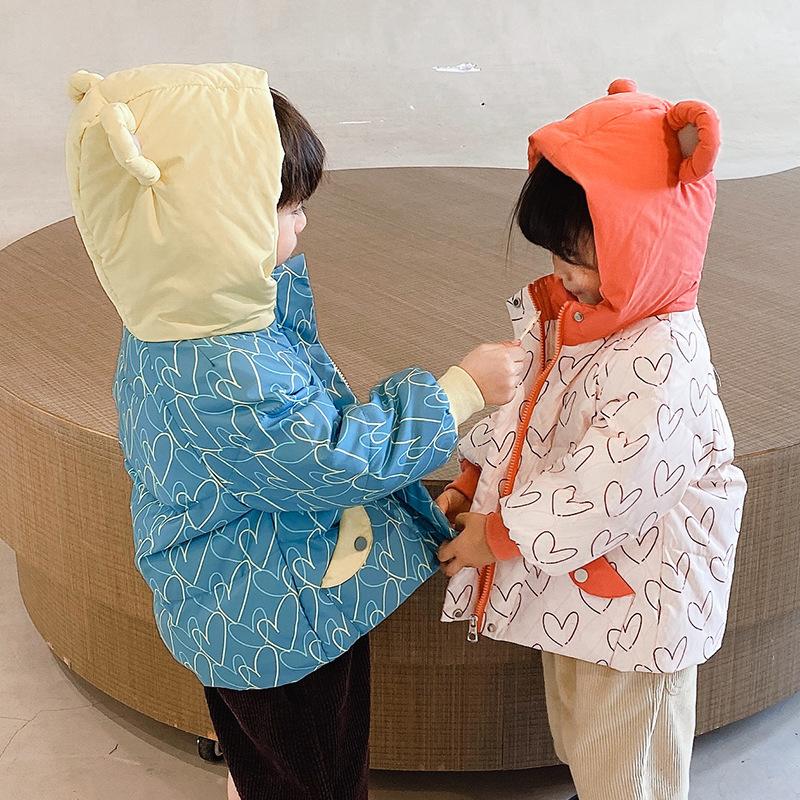 Jackets Children's Down Jacket Bear Ear Boys Duck Coat GirlsThickened Korean Style Baby Little Clothing, Blue;gray
Jackets Children's Down Jacket Bear Ear Boys Duck Coat GirlsThickened Korean Style Baby Little Clothing, Blue;gray