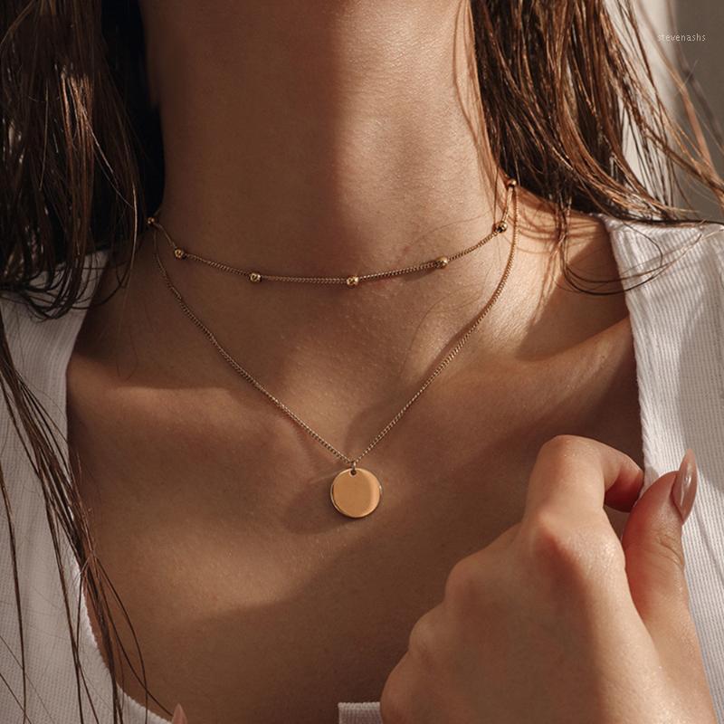 Summer Gold Color Double Layers Coin Charms Chokers Necklace For Women Sexy Clavicle Chain Jewelry Gift D30 Chains
Summer Gold Color Double Layers Coin Charms Chokers Necklace For Women Sexy Clavicle Chain Jewelry Gift D30 Chains
