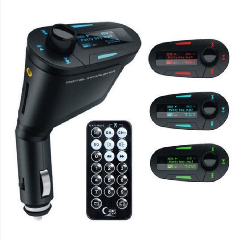 New Car Kit MP3 Player Wireless FM Transmitter Modulator wma wireless USB SD MMC LCD With Remote Blue/red Light
New Car Kit MP3 Player Wireless FM Transmitter Modulator wma wireless USB SD MMC LCD With Remote Blue/red Light