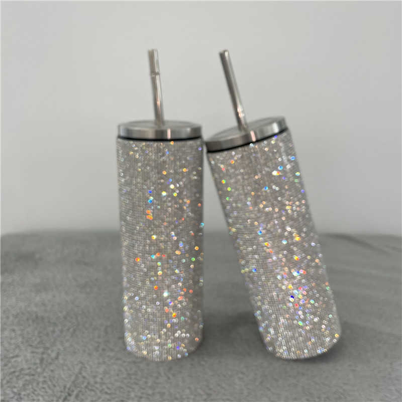 20oz Bling Diamond Thermos Bottle Coffee Cup with Straw Stainless Steel Water Tumblers Mug Girl Women Gift, Silver
20oz Bling Diamond Thermos Bottle Coffee Cup with Straw Stainless Steel Water Tumblers Mug Girl Women Gift, Silver