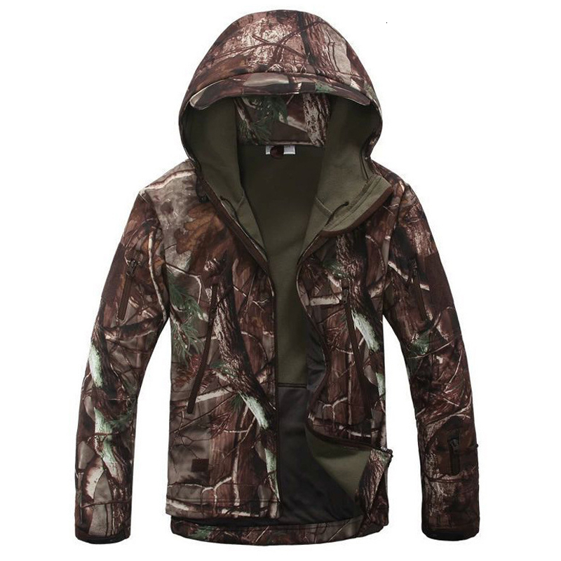 New 2018 Military Tactical jacket Men Plus Size 3XL Waterproof Soft Shell Snake Camouflage Jacket Men Tactical Army Jackets Mens S191019