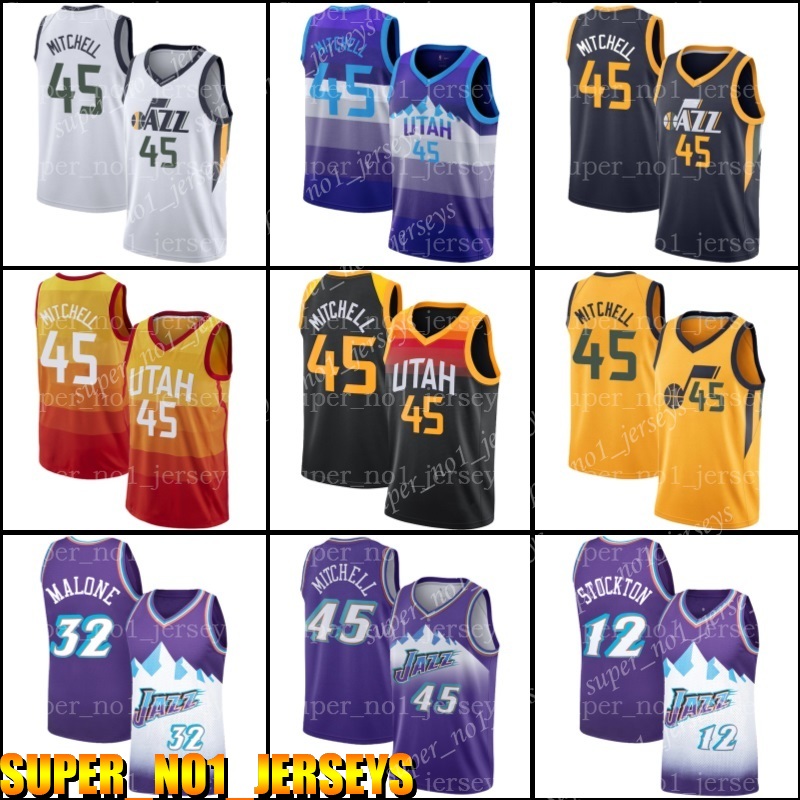 2021 Donovan 45 Mitchell basketball Jersey throwback John 12 Stockton Karl 32 Malone Jerseys
2021 Donovan 45 Mitchell basketball Jersey throwback John 12 Stockton Karl 32 Malone Jerseys