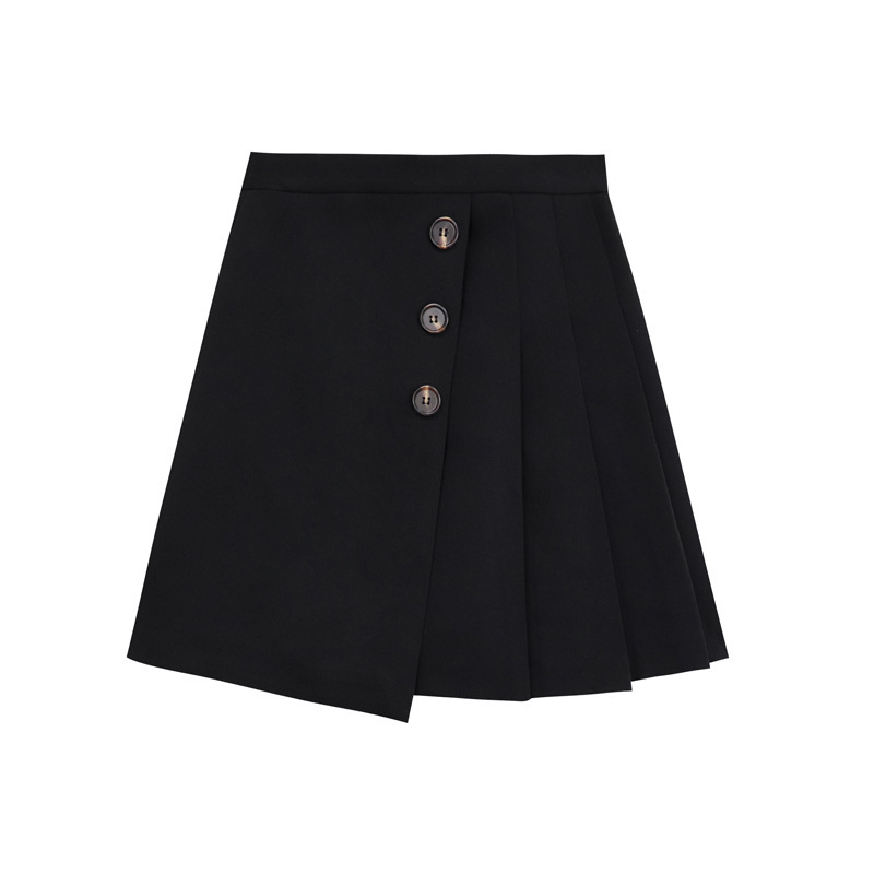 pink pleated white skater skirt 210306