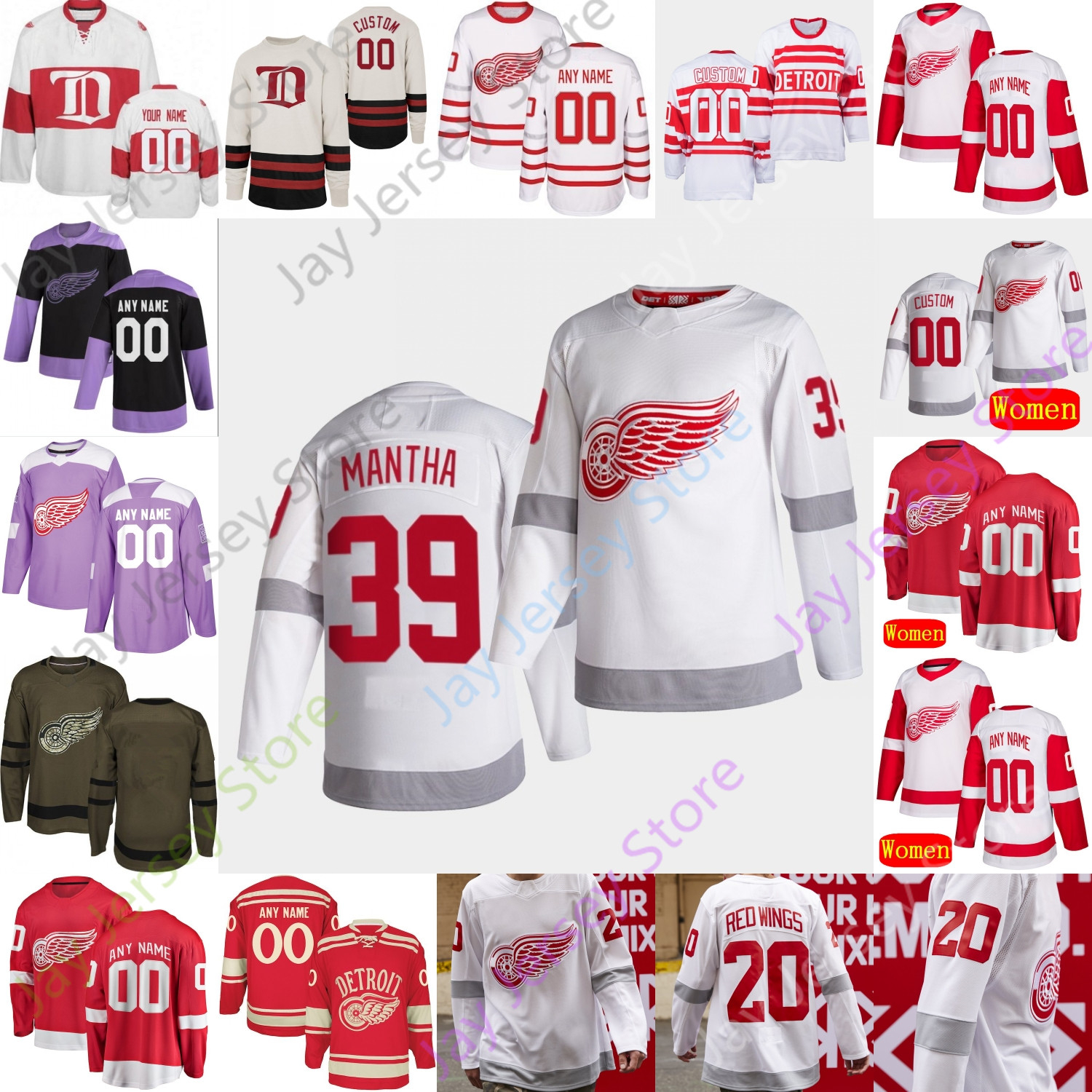 2021 Detroit Red Wings Ice Hockey Jersey Bertuzzi Dylan Larkin Mantha Staal Yzerman Probert Lidstrom Howe Zetterberg Nielsen Glendening, Black;red
2021 Detroit Red Wings Ice Hockey Jersey Bertuzzi Dylan Larkin Mantha Staal Yzerman Probert Lidstrom Howe Zetterberg Nielsen Glendening, Black;red