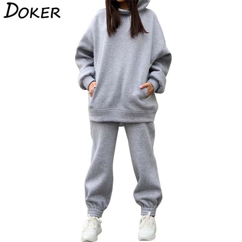 Autumn Winter Fleece Hoodies Sweatshirt Women 2 Piece Set Clothes Female Tracksuits Jogger Pants Thick Warm Oversize Sweat Suits 210604, Camel
Autumn Winter Fleece Hoodies Sweatshirt Women 2 Piece Set Clothes Female Tracksuits Jogger Pants Thick Warm Oversize Sweat Suits 210604, Camel