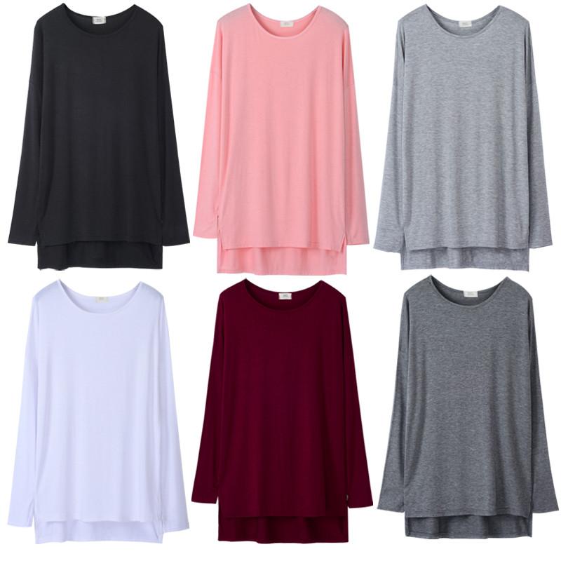 Women's T-Shirt 2022 Womens Top Modal Soft Long Sleeve O-neck Friends T Shirt Lady All Match Basic Tee Black Gray White Woman Tshirt PZ1547
Women's T-Shirt 2022 Womens Top Modal Soft Long Sleeve O-neck Friends T Shirt Lady All Match Basic Tee Black Gray White Woman Tshirt PZ1547