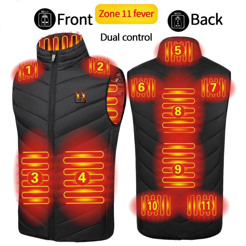 Hunting Jackets 11 Zone Intelligent Heating Vest Electric Down Cotton Jacket USB Clothes, Blue-2 zone heating
Hunting Jackets 11 Zone Intelligent Heating Vest Electric Down Cotton Jacket USB Clothes, Blue-2 zone heating