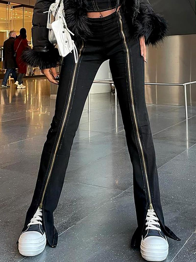 Women's Pants & Capris NANXI Fashion Zipper Split Fork Long For Women 2022 Spring Sexy Wide Leg Trousers Feminino High Cut Outfit Party Club, Black;white
Women's Pants & Capris NANXI Fashion Zipper Split Fork Long For Women 2022 Spring Sexy Wide Leg Trousers Feminino High Cut Outfit Party Club, Black;white