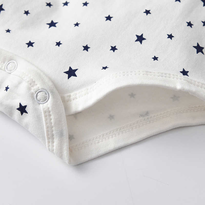 White Baby Boys Romper born Formal Clothing Toddler Spring Boy Boutique Clothes Infant Dot Cotton Jumpsuit 210615