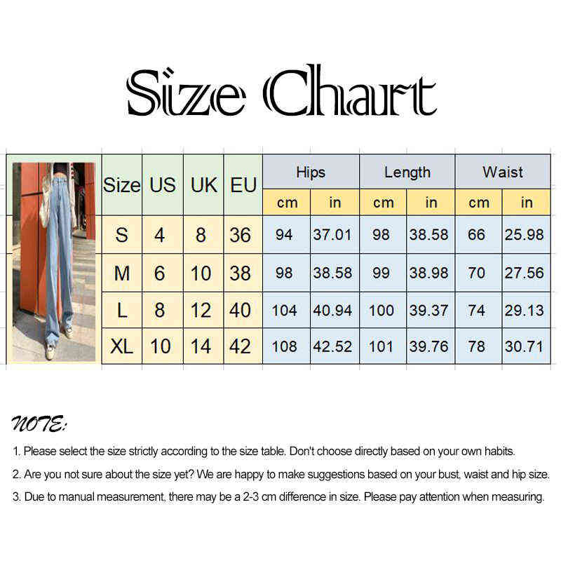 Korean Style Women Jeans Denim Boot Cut Wide Leg Jean Boots Fashion Loose Long Length Streetwear Female Pants Casual Solid Pants 211111