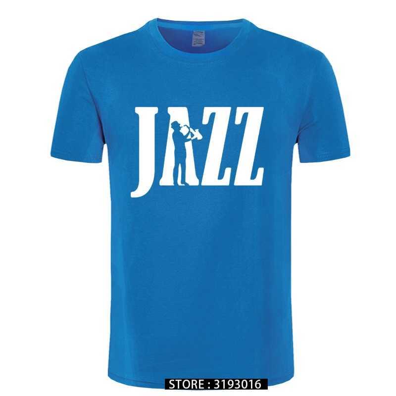 Funny Jazz Saxophone T Shirt Summer Autumn Camiseta Retro shirt Print Graphic Cotton Harajuku Streetwear Male 210629