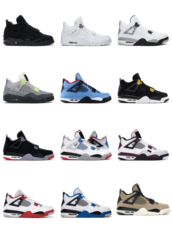 4s White Sail Union Guava Ice Noir Neon Black Cat Jumpman 4 Basketball Shoes Metallic Green Trainers Men Women Kid Sport Sneakers Size 36-47
4s White Sail Union Guava Ice Noir Neon Black Cat Jumpman 4 Basketball Shoes Metallic Green Trainers Men Women Kid Sport Sneakers Size 36-47
