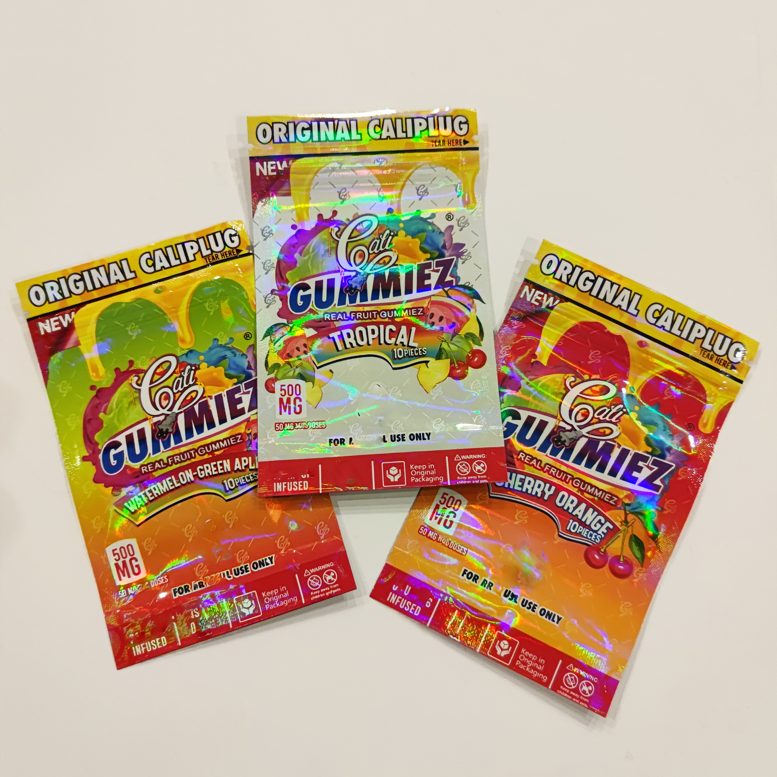 ORIGINAL CALIPLUG NEW CALI REAL FRUIT GUMMIEZ packing empty bags waternelon 500mg 50mg resealable edibles mylar candy gummy packaging pack bag Dry Herbal wholesale
ORIGINAL CALIPLUG NEW CALI REAL FRUIT GUMMIEZ packing empty bags waternelon 500mg 50mg resealable edibles mylar candy gummy packaging pack bag Dry Herbal wholesale
