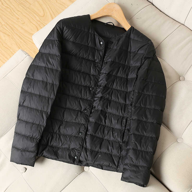 Fitaylor Winter Women Ultra Light White Duck Down Jacket Short Coats Plus Size S-3xl Warm Female Down Jacket Outerwear 210819
