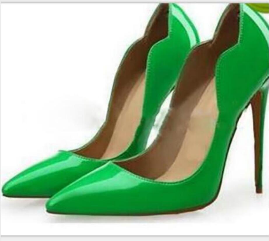 Fashion Sexy Women Brand High Heels Shoes Red Bottom Platform Pumps green Patent Leather Pointy Toe Luxury lady Dress china size34-44, As picture
Fashion Sexy Women Brand High Heels Shoes Red Bottom Platform Pumps green Patent Leather Pointy Toe Luxury lady Dress china size34-44, As picture