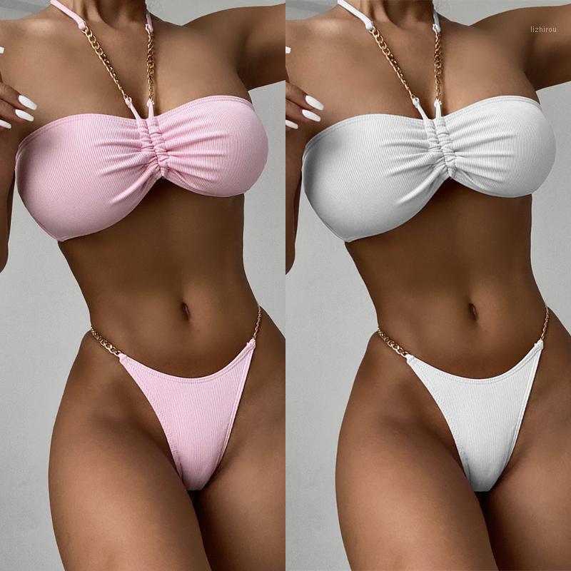 Women' Swimwear 2021 Design Style Women Casual Sweatwear Swim Sexy Fashion Soft Good Fabric Bikinis Set CS216, White
Women' Swimwear 2021 Design Style Women Casual Sweatwear Swim Sexy Fashion Soft Good Fabric Bikinis Set CS216, White