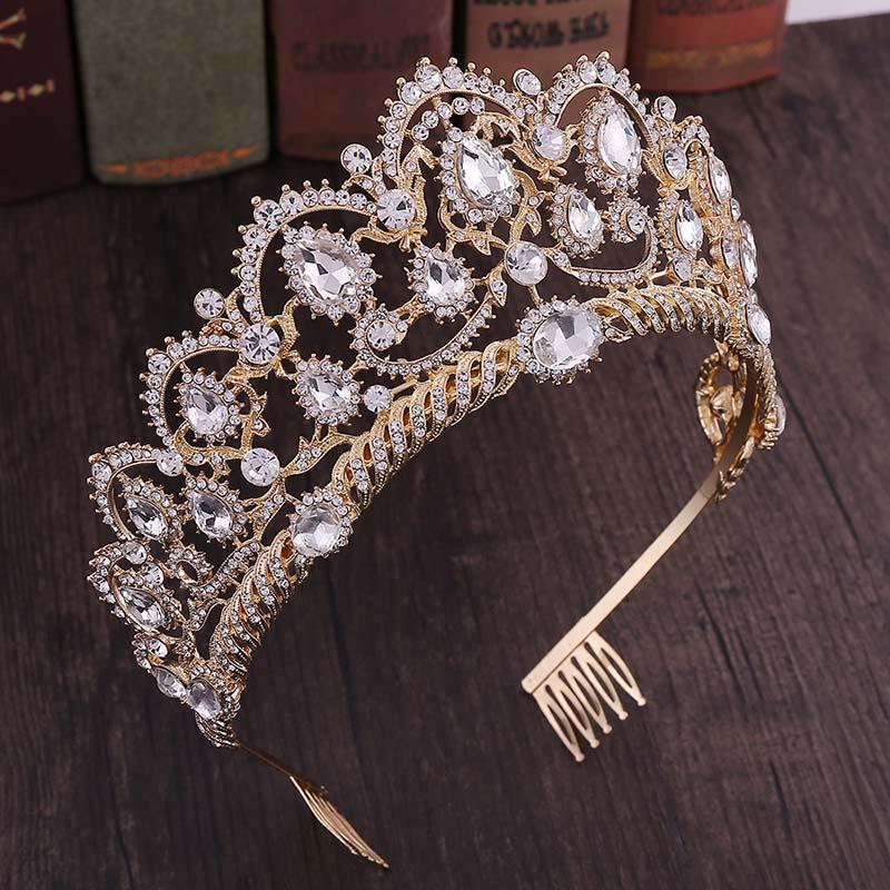 Hair Clips & Barrettes Vintage Red Crystal Tiaras Rhinestone Pageant Crowns With Comb Baroque Wedding Crown Jewelry Accessories LB, Golden;silver
Hair Clips & Barrettes Vintage Red Crystal Tiaras Rhinestone Pageant Crowns With Comb Baroque Wedding Crown Jewelry Accessories LB, Golden;silver
