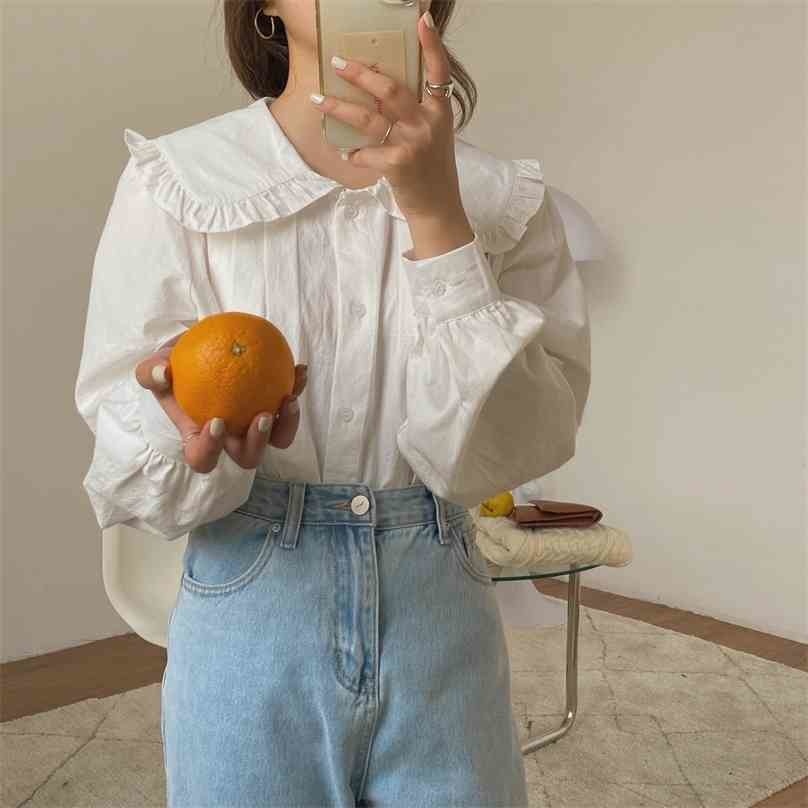 All Match Peter Pan Collar Sweet Gentle Girls Elegant Tops Women Shirt French Korean Loose Blouse Blusas 210525, Apricot
All Match Peter Pan Collar Sweet Gentle Girls Elegant Tops Women Shirt French Korean Loose Blouse Blusas 210525, Apricot