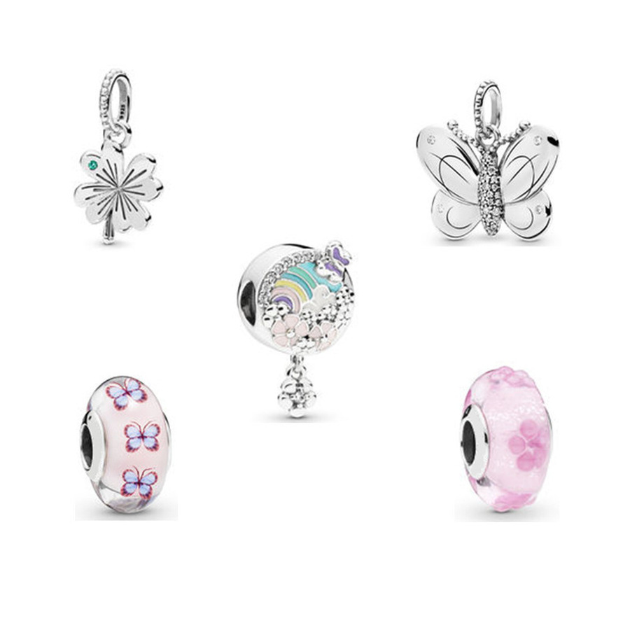 Designer Jewelry 925 Silver Bracelet Charm Bead fit Love Lucky Amulet Pendant New Slide Bracelets Beads European Style Charms Beaded Murano