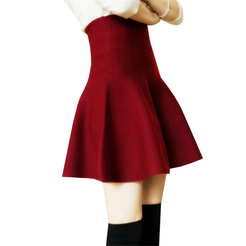 Skirts Women Knitted Skirt Autumn Winter Sexy Solid High Waist Short Umbrella Pleated Female Elastic Mini RH611, Black
Skirts Women Knitted Skirt Autumn Winter Sexy Solid High Waist Short Umbrella Pleated Female Elastic Mini RH611, Black